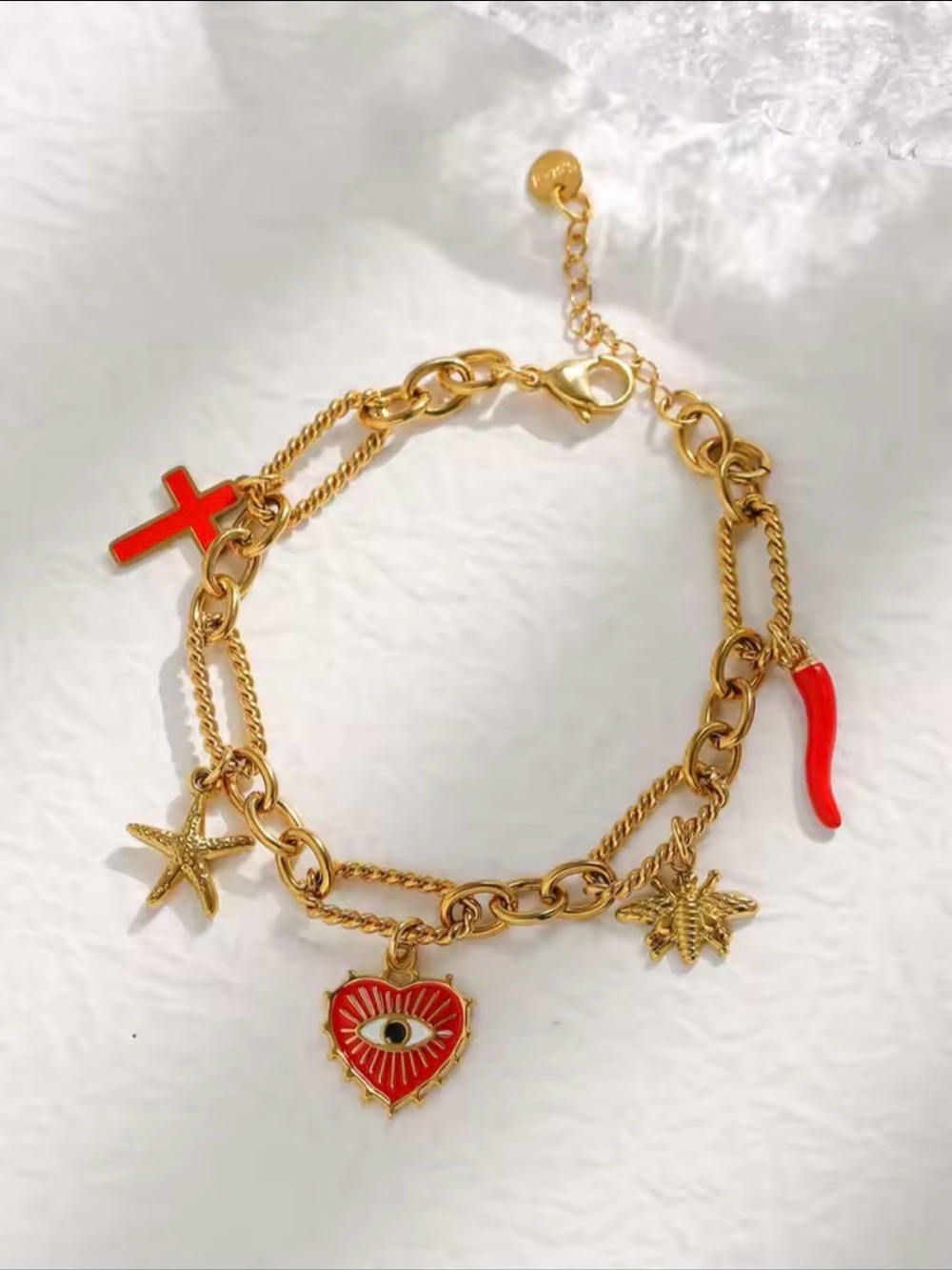 18k Gold-plated Charm Bracelet